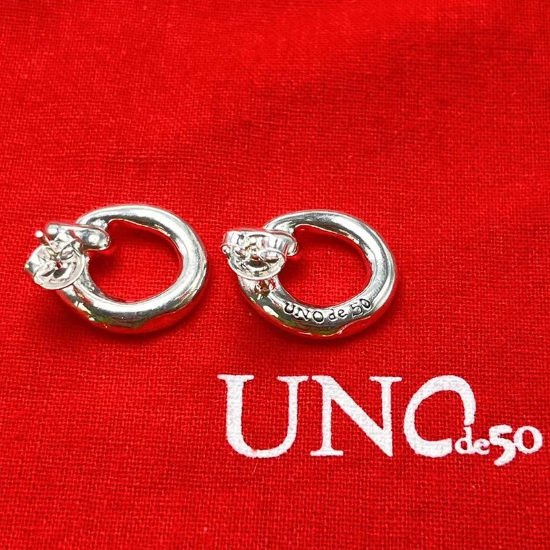 UNOde50-pendientes creativos exquisitos para mujer, bolsa de regalo de joyería romántica con bolsa, gran oferta, europeos y americanos, 2023