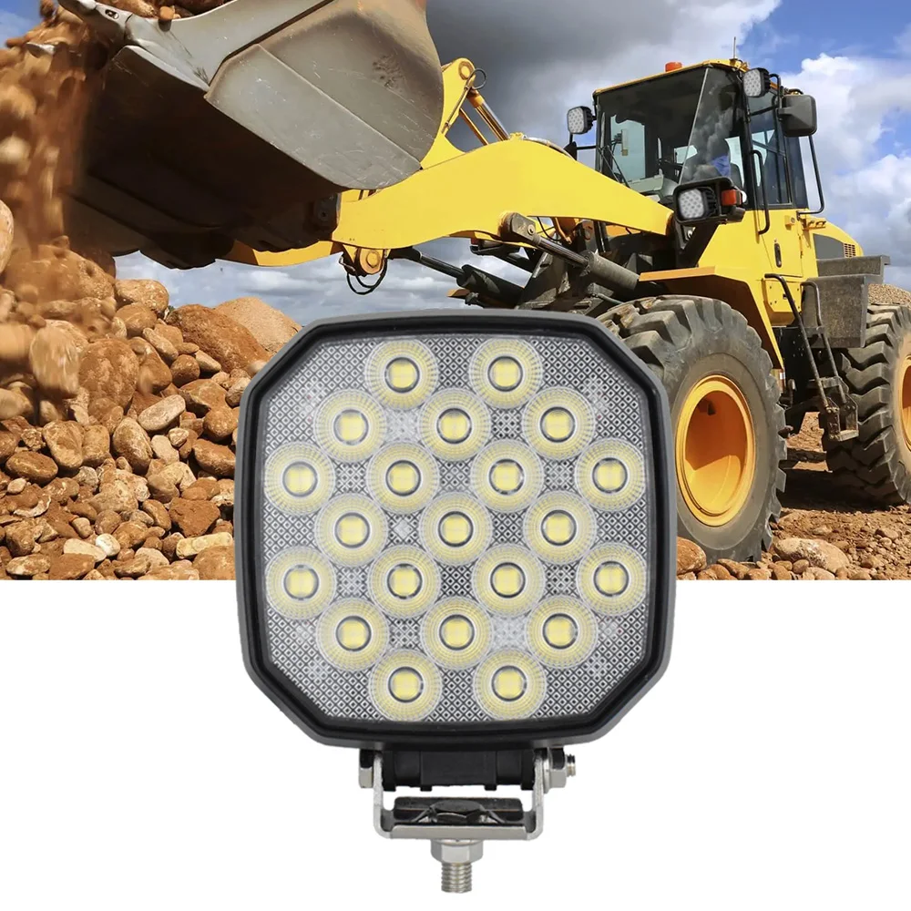 

105W 5 Inch Trator Work Light 15750Lms Excavator Flood Light Offroad Lighting fits Farm Tractor Engineer Truck 12/24V