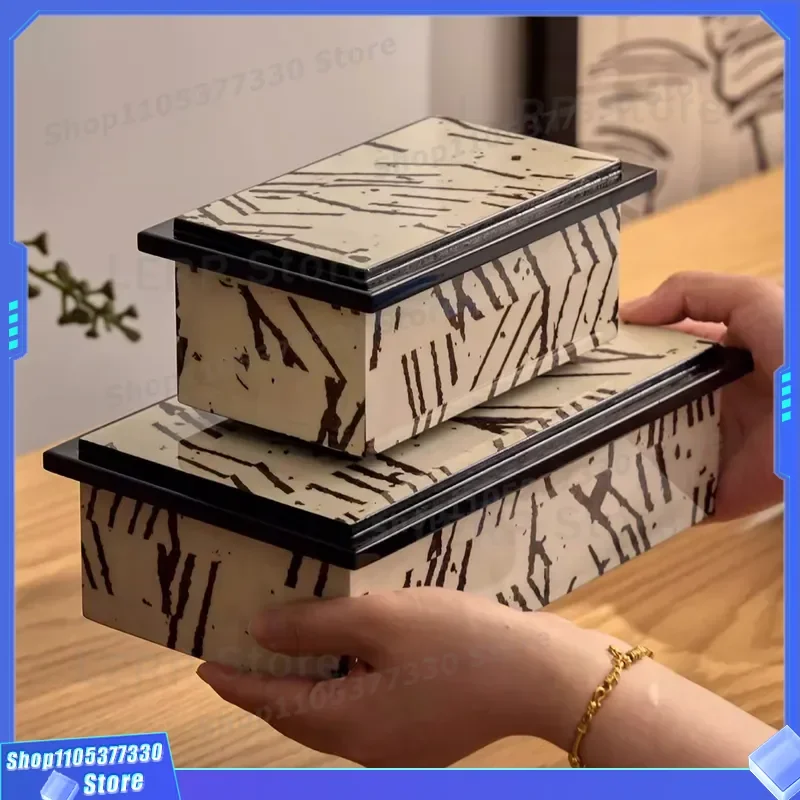 Luxury Retro Jewelry Storage Box View Shape Design Home Living Room Desktop Decoration Ornament for Study Model Room Display