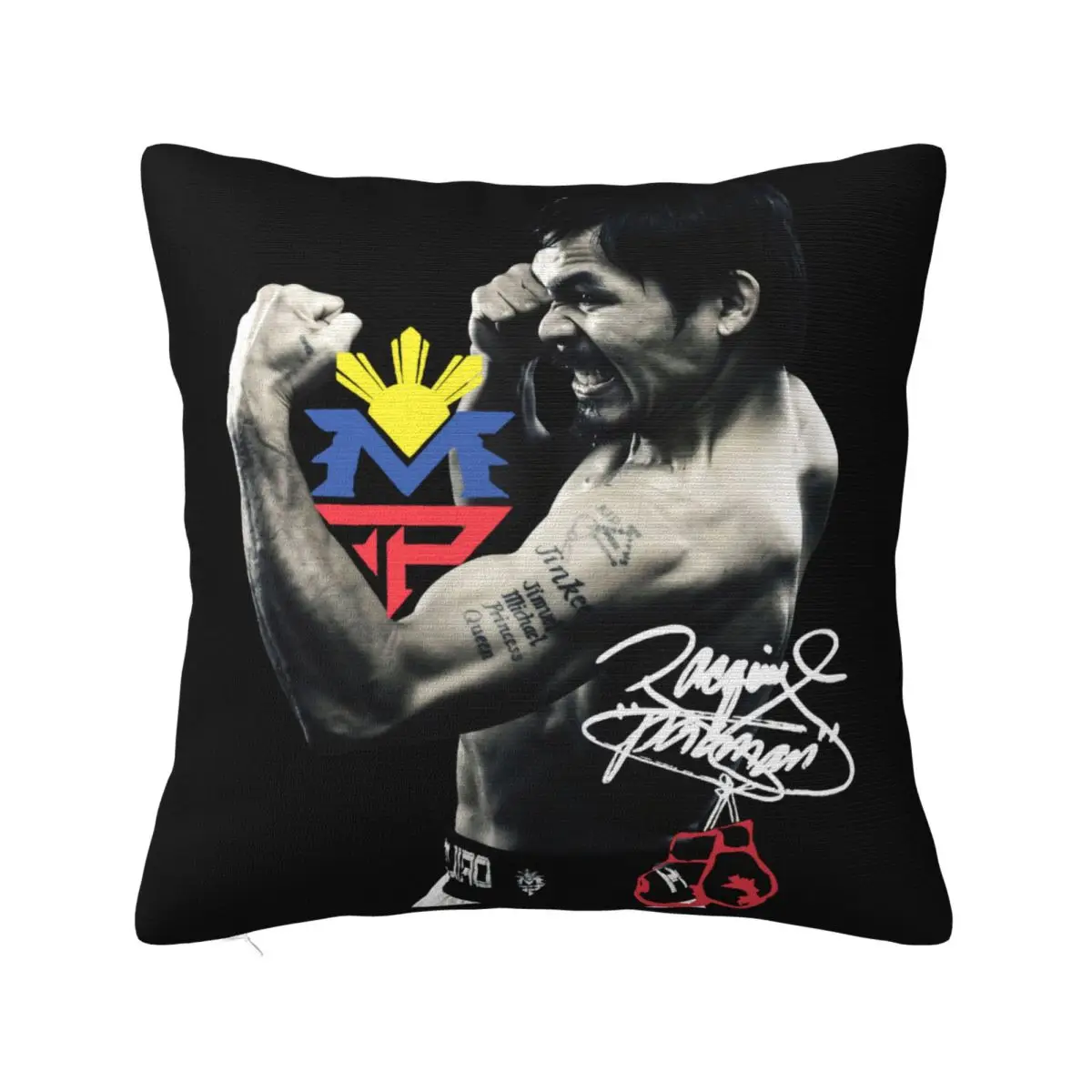 Manny Pacquiao Filipino Boxing Mens Size Small Euc Novelty Funny Kawaii Breathable Original Pillow Case