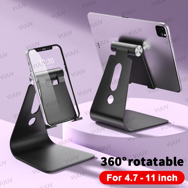 Metalowy regulowany uchwyt na tablet do iPada, uniwersalny stojak na telefon i tablet na biurko, pasuje do urządzeń o przekątnej od 7 do 11 cali, Oneplus, Xiaomi, Redmi, Lenovo