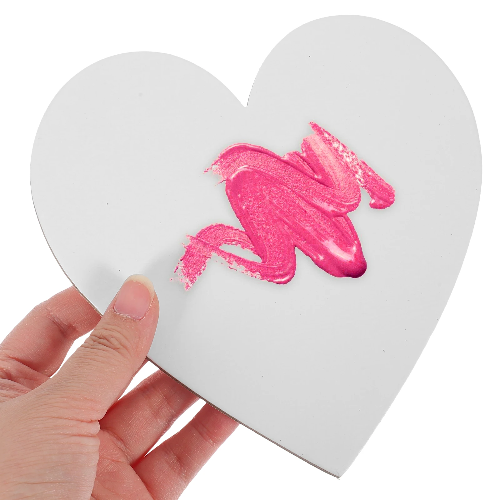 

5 Pcs Oil Painting Board Heart Panels DIY Artist Drawing Boards Canvas Heart-shaped