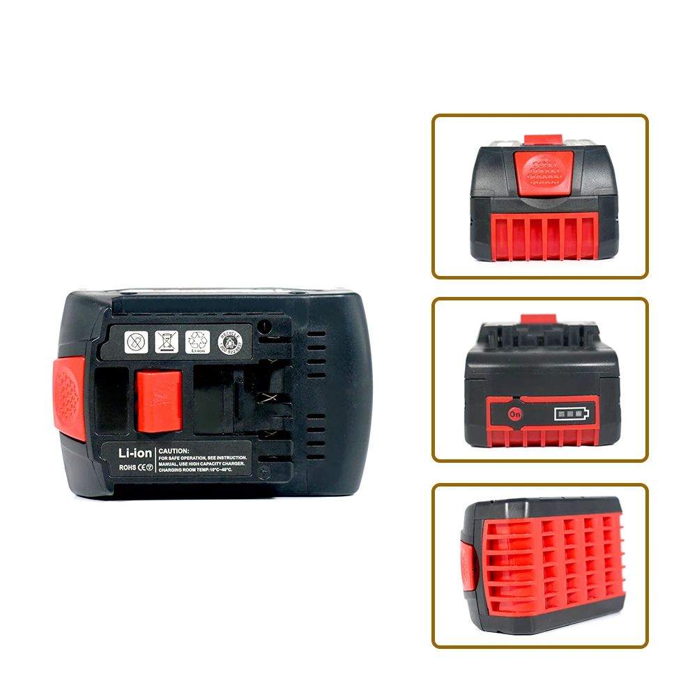 

100% New For Bosch 18V 4.0Ah 4000mAh backup batteries, Draadloze professional system, BAT609 BAT618 GBA18V80 tool battery