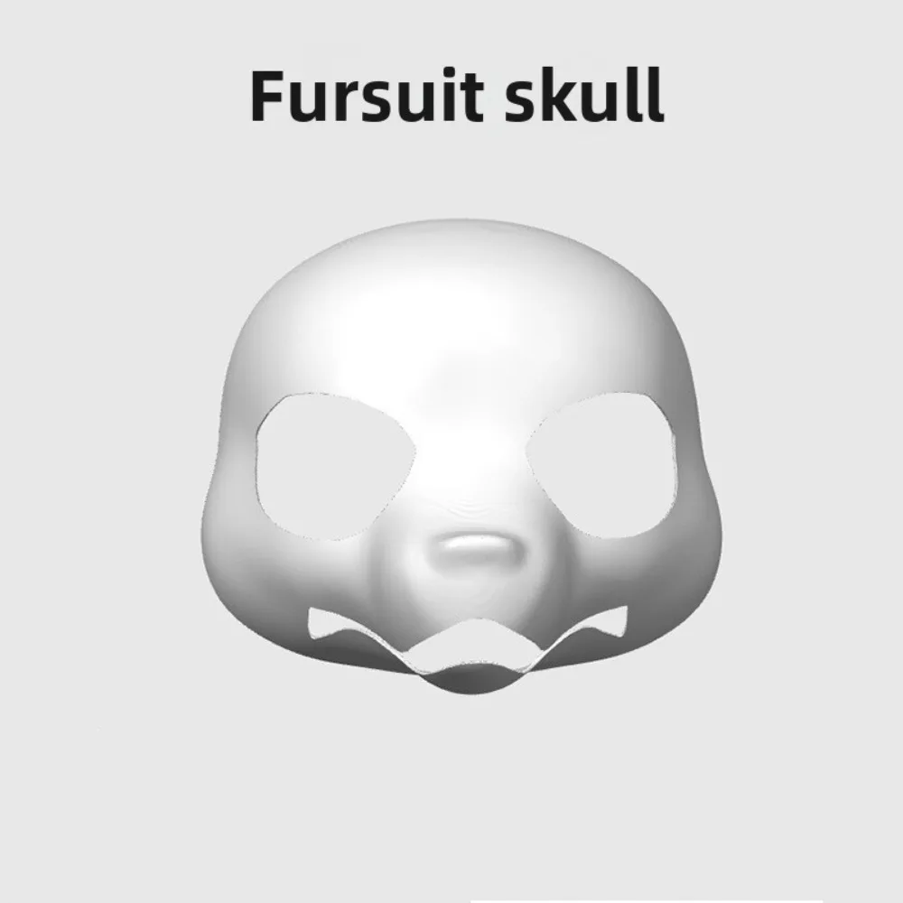 Seven Q 3D Printed Furuits Headbase Mask Skull Resin Head Shell DIY Material for Fursuit Partial Cat Dog Animal Cosplay Costume