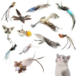 Funny Bird Feather Cat Wand With Bell Accessories Interactive Toys For Cats Kitten Hunting Teaser Exercise Pet Products