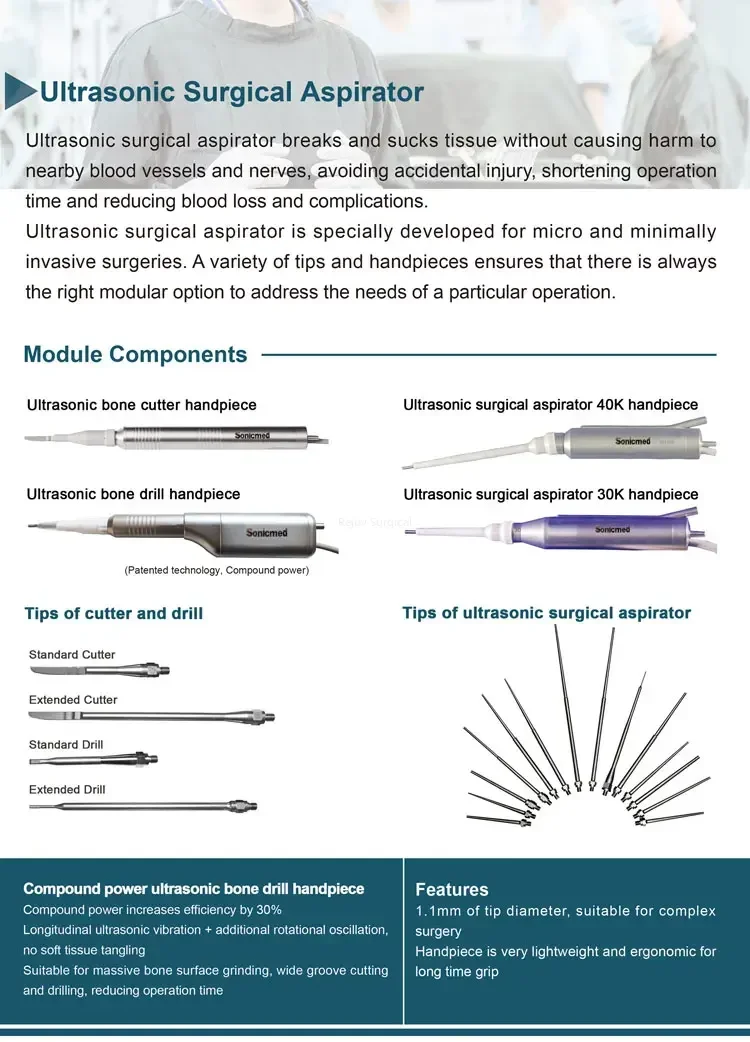 Sistema Lipo Vaser assistito ad ultrasuoni SonicMed Liposcultura cinese per liposuzione Vaser 120 W approvato da CFDA