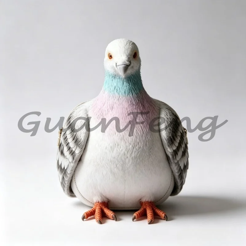 Cute Pigeon Shaped Clutch Bag, Novelty Fun Casual Crossbody Hand Purse, Versatile Small Shoulder Bag for Daily Outfit