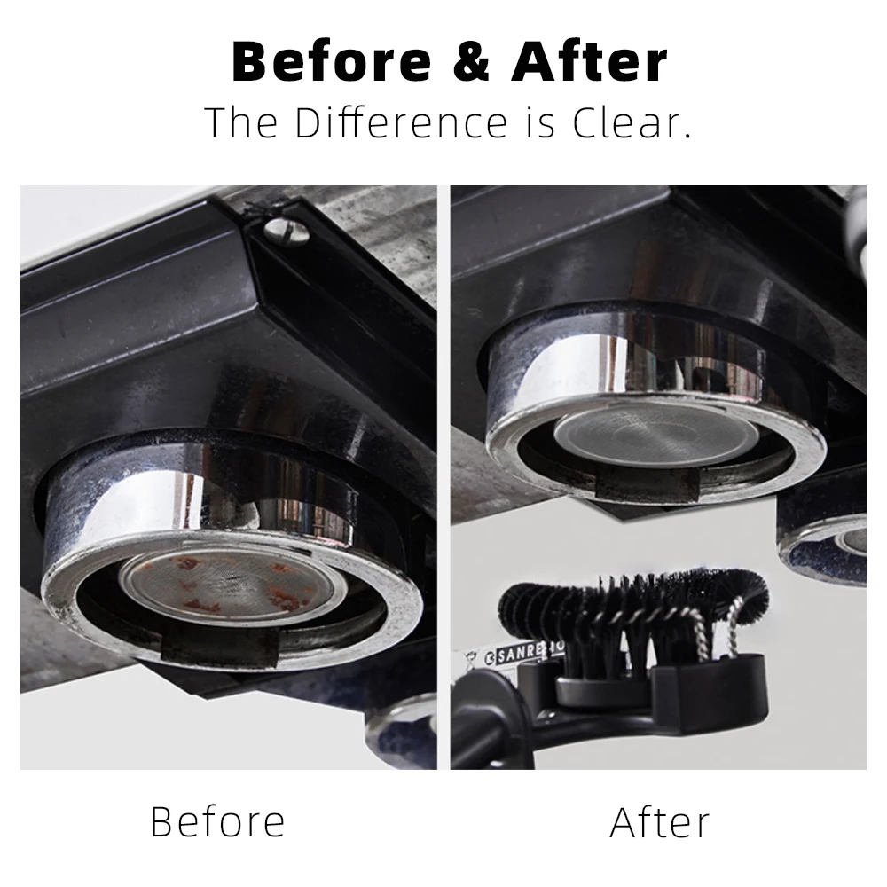 51/58 مللي متر ماكينة القهوة فرشاة نظافة القهوة القابلة للإزالة ماكينة صنع القهوة اسبريسو مجموعة رئيس شبه التلقائي أداة تنظيف المطبخ