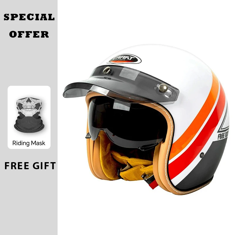 

Jet Helmet Men Women Open Face Motorcycle Helmets DOT ECE Approved ABS Material Moto Equipments Capacete De Moto