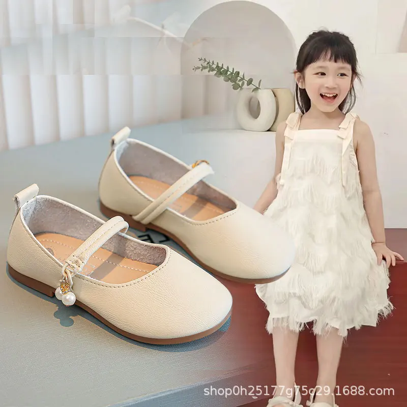 Girl Princess Dress Leather Shoe 2026New Korean Edition Daily Girl Skirts Versatile Single Shoe Fashion Girl Party LeatherShoe