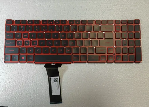 Teclado retroiluminado estadounidense para Acer Nitro 5 AN515-54 AN515-55 AN515-43 AN715-51 N18C3 N18C4 N18I2 N18I3 rojo