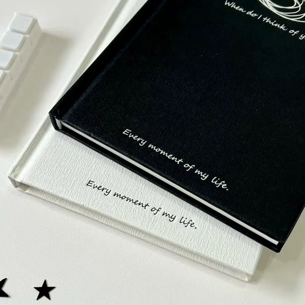 INS Blank Inner Pages B6 Notebook Hard Shell DIY Scrapbook Travel Journal Diary Book School Office