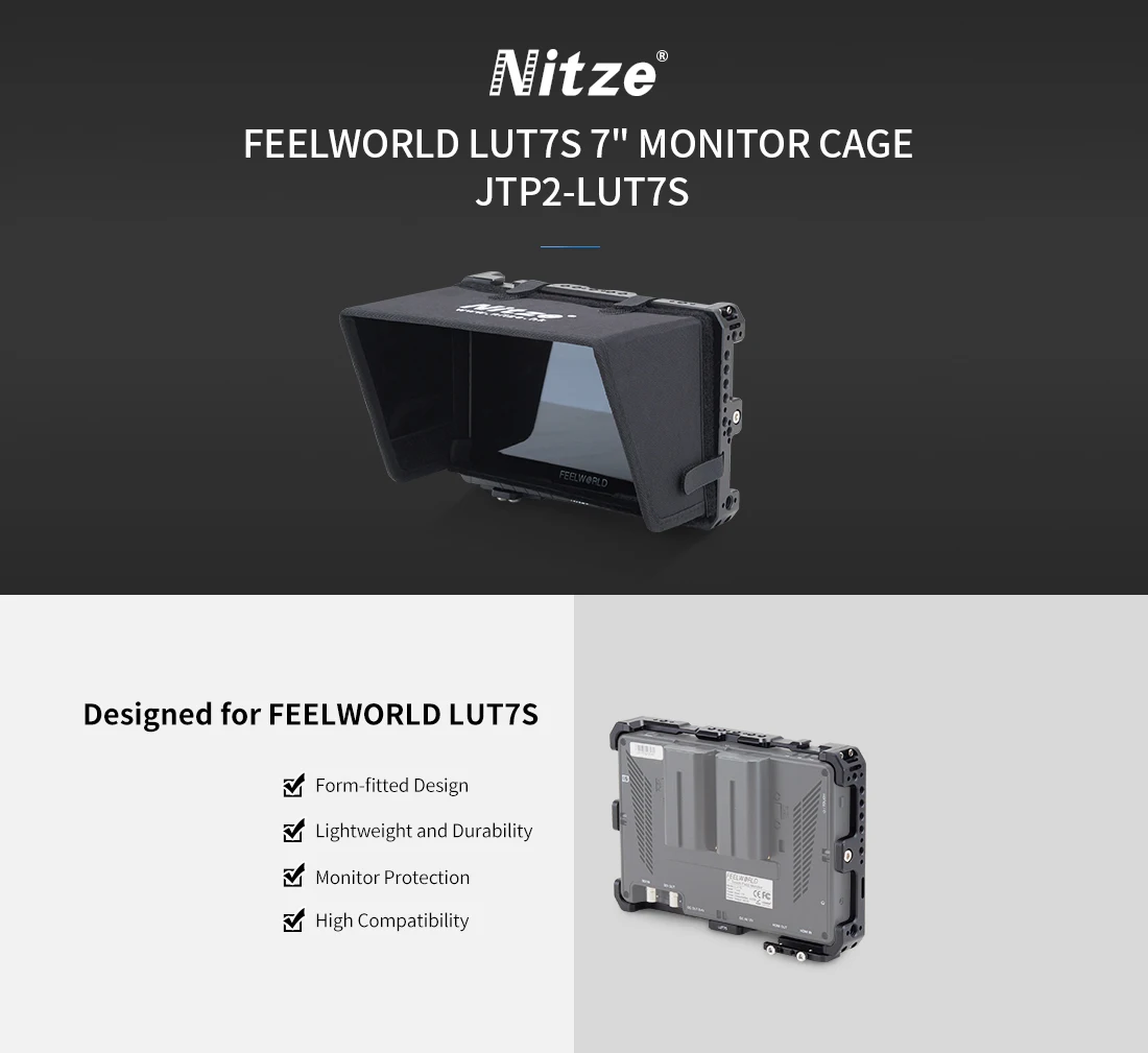 Nitze モニターケージ Feelworld Lut7S / LUT7 PRO / LUT7S PRO 7