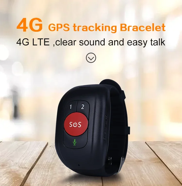 Elderly GPS Watch 4G Tracking Bracelet Health Temperature Management SOS IP67 Waterproof Old People Locator Fall Alert Tracker