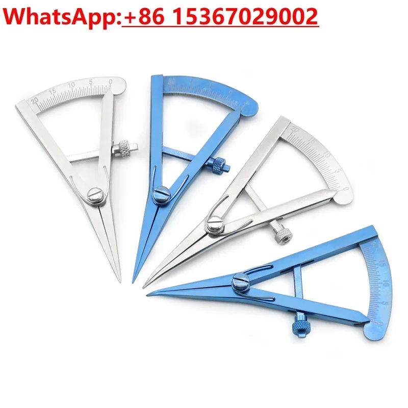 Double eyelid compass measuring device, eyelid measuring ruler, thread embedding, cosmetic and plastic surgery tool