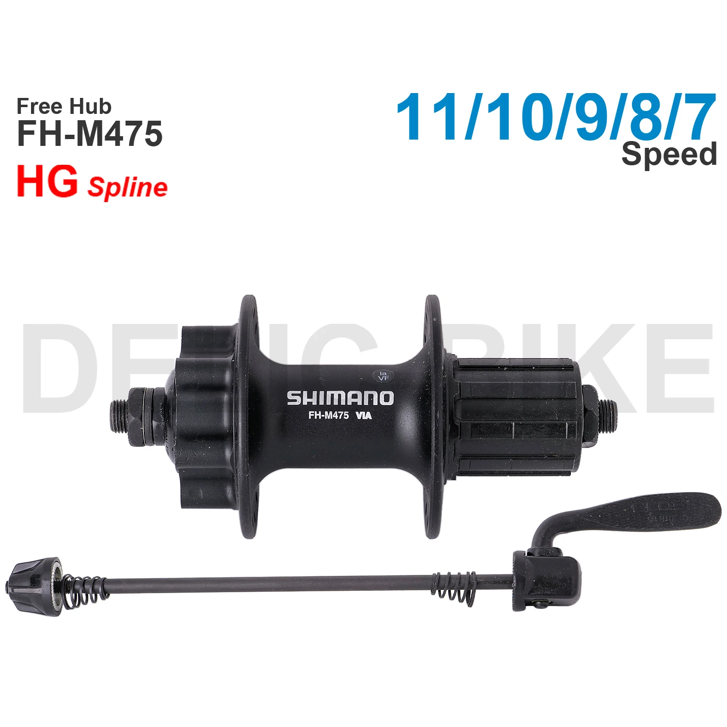 

SHIMANO 6-bolt Disc Brake Hub Front Hub HB-M475 Rear FREEHUB FH-M475 Quick release 7/8/9/10/11-speed Original Parts