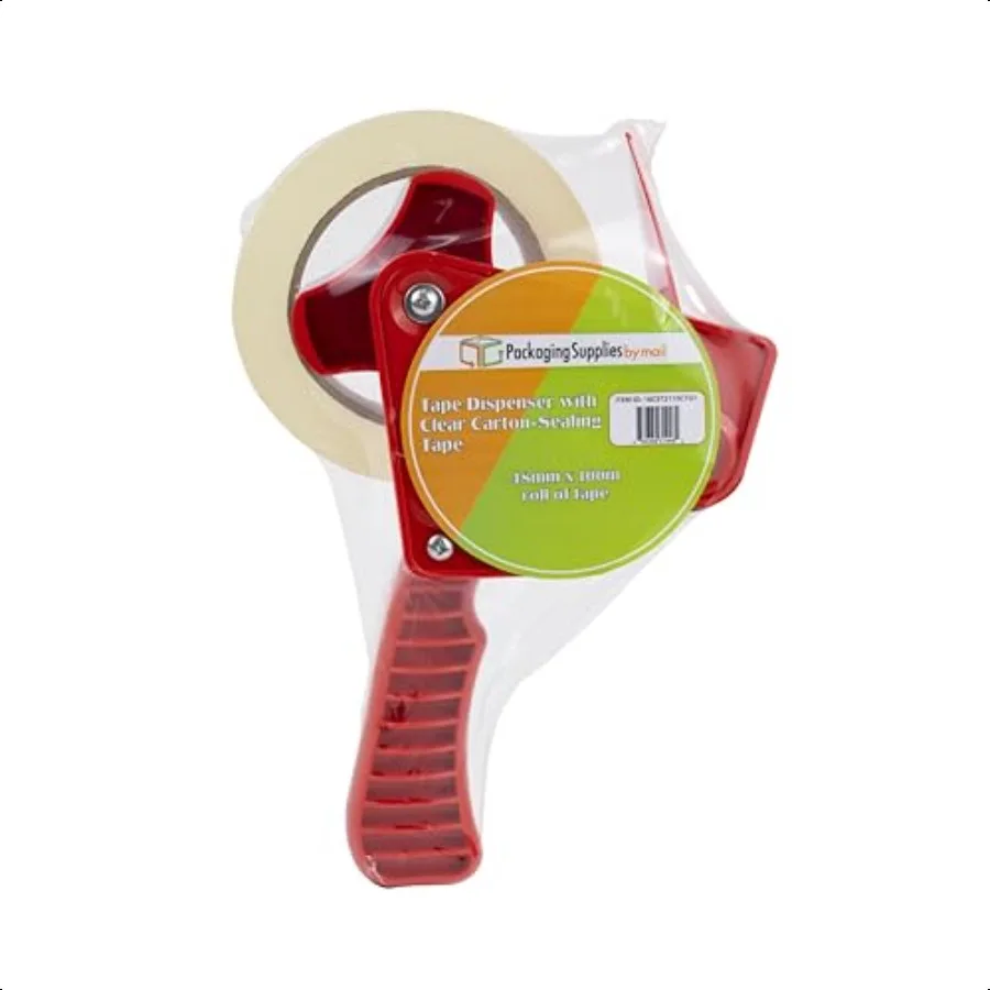 

Прозрачная упаковочная лента PSBM с дозатором 1,88x110 ярдов, сверхпрочная упаковочная лента для упаковочных коробок, пистолет для упаковочных коробок, доставка