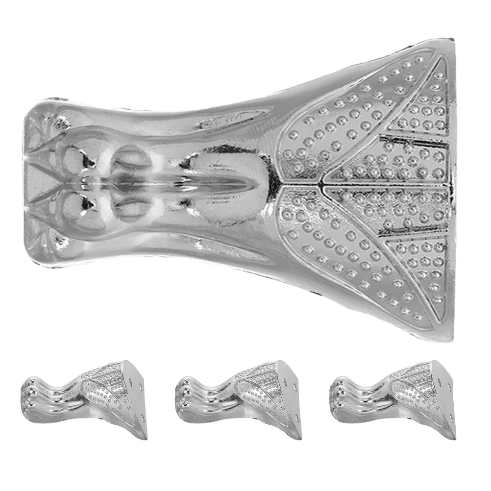 

4pcs Vintage Furniture Corner Legs Brass Corner Protectors For Jewelry Box Cabinet Table Decor Rustic Metal Support Braces Home