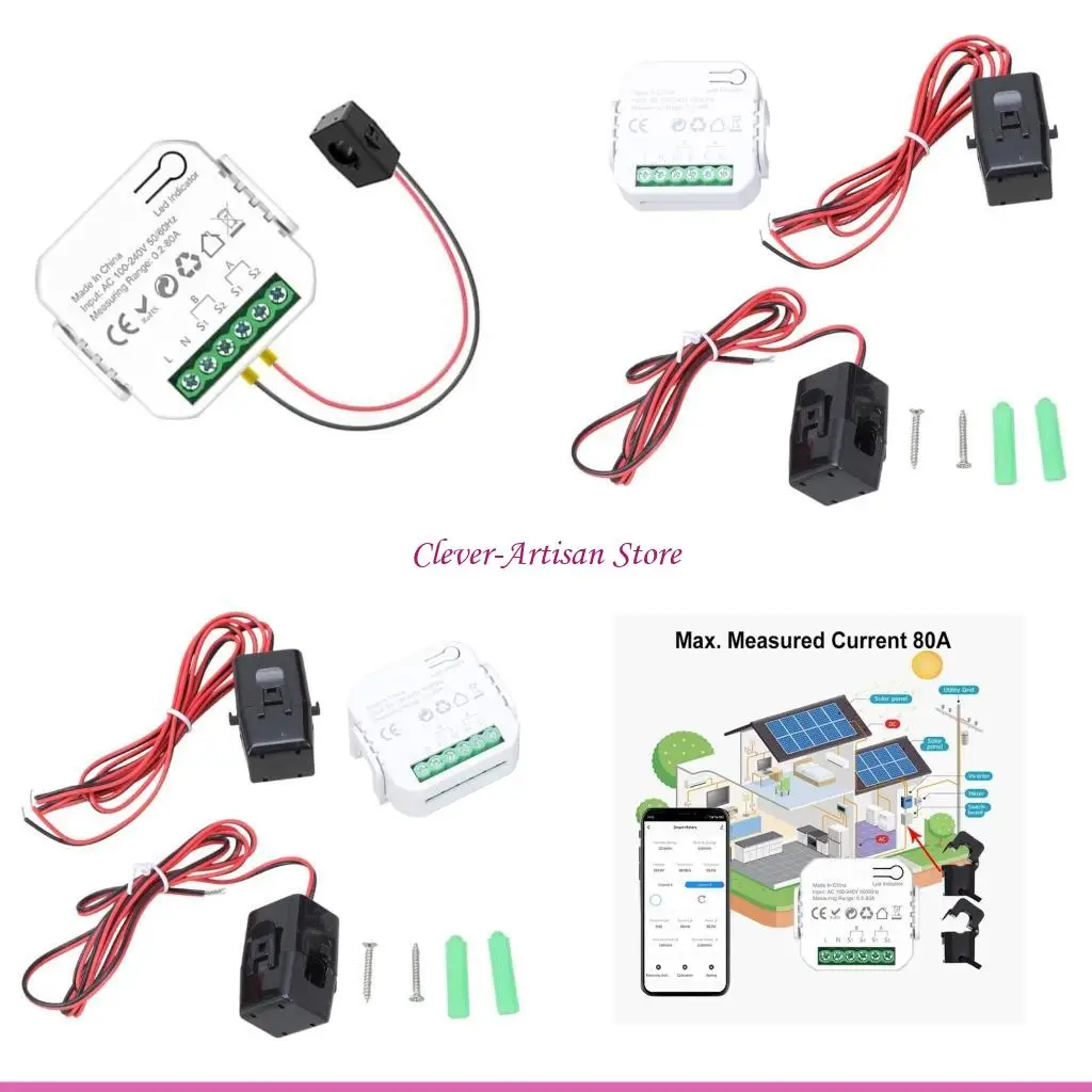 

E06B Rental Property Electricity Monitors Easy Installation Energy Efficiency Trackings