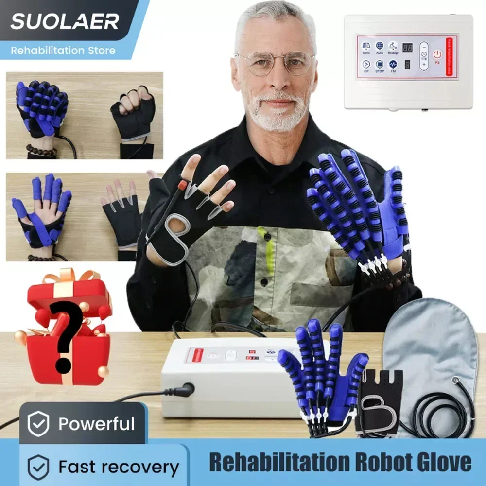 Stroke Recovery Glove Hemiplegia Hand Finger Rehabilitation Robot Gloves Cerebral Infarction Training Physiotherapy Recovery