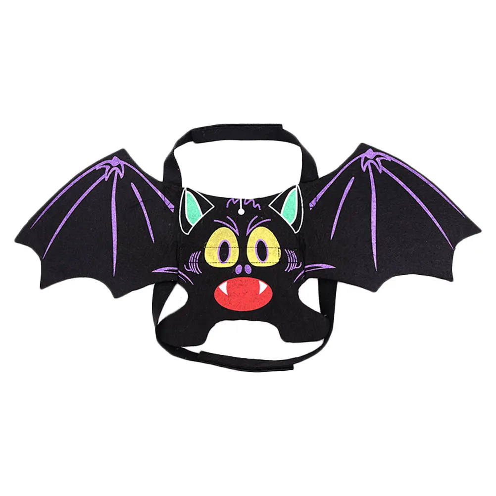

Halloween Pet Costume for Dogs Bat Wings Decoration Cat Custom Purple Felt Cloth
