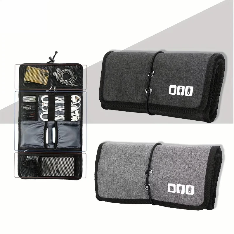 Multifunctional Travel Digital Cable Storage Bag Lightweight Waterproof Portable Travel Cable Electronic Accessories Organizer