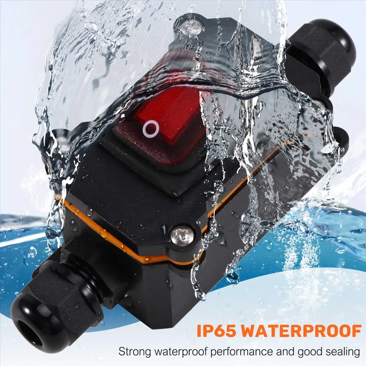 

Влагозащищенный уличный промежуточный выключатель HOPE IP65 (корпус типа «корабль») для питания 220В, электрический высоковольтный соединитель