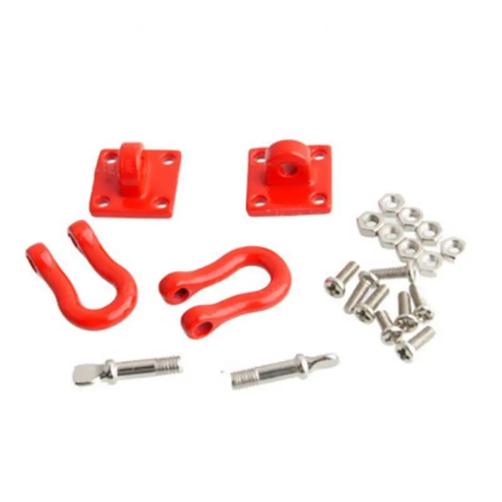 

Red RC Trailer Tow Hook Upgrade Tow Hook Tow Chain for 1:10 RC Crawler Car Redcat Gen8 VS4-10 Axial SCX10 90046 AXI03007 Capra