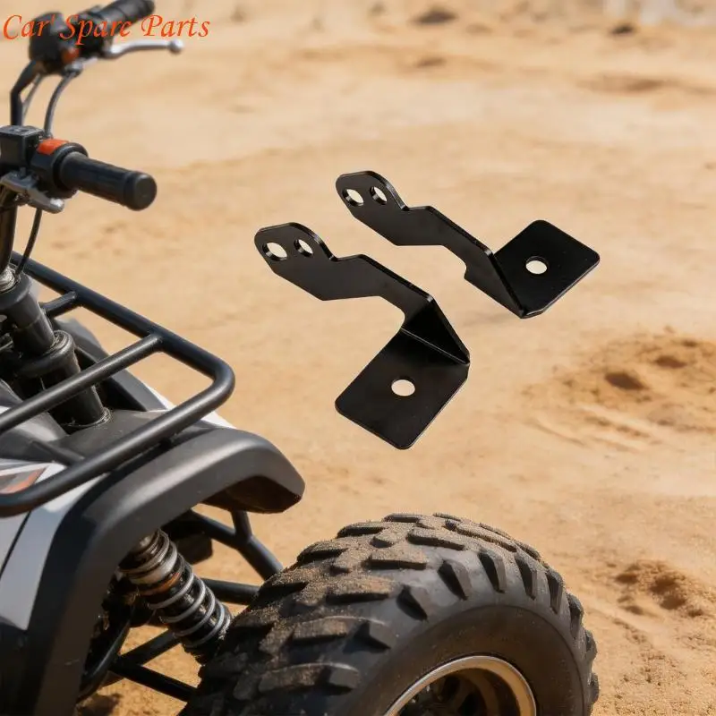 Y4UA Front Side Post Light Mount Brackets for Curved Lamp Bar Pair