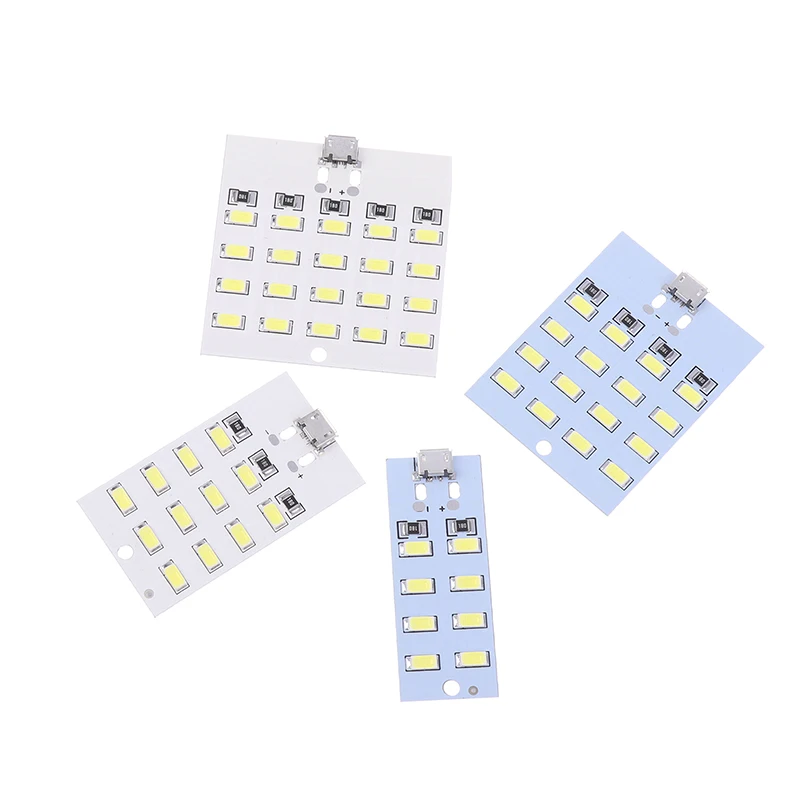 Mirco USB Interface 5730 SMD 5V 430mA~470mA LED Lighting Panel USB Mobile Light Emergency Light Night Light DIY Desk Lamp