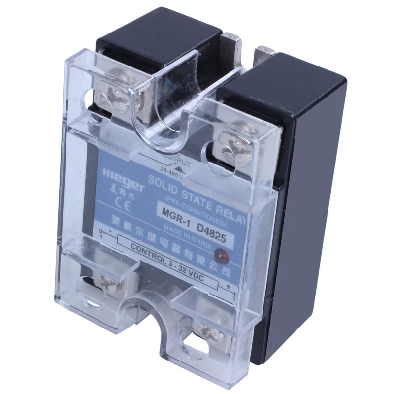 BNVN-10X MGR-1 D4825 مرحل الحالة الصلبة أحادي الطور SSR 25A DC 3-32 V AC 24-480 V