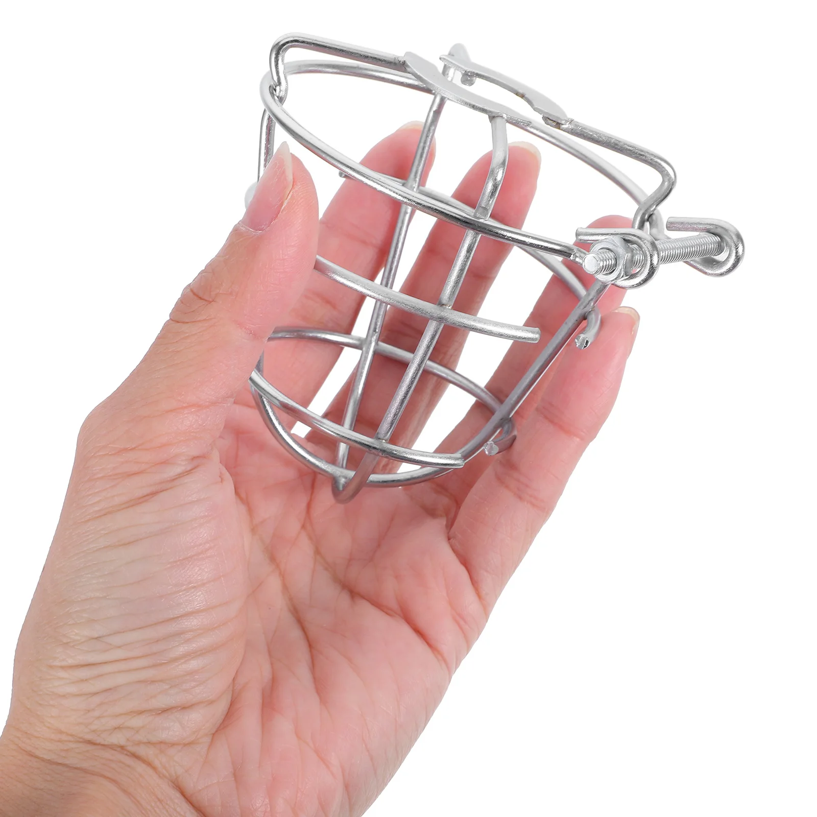 

Fire Head Cage Chrome Plated Metal Protective Shield for Ceiling Drywall Mount Easy Install Silver Color
