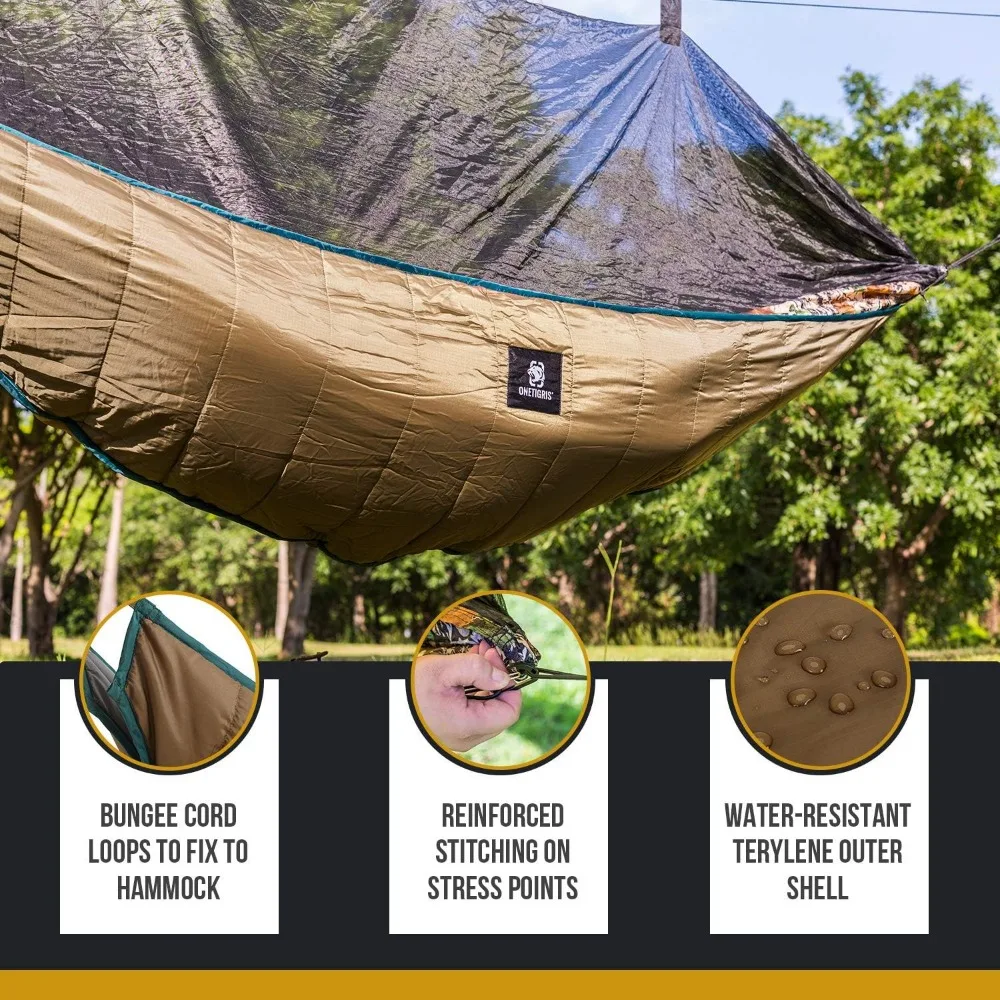 OneTigris Hideout Hammock Underquilt, Full Length leggero 4 stagioni amaca Gear Underquilt per amaca campeggio escursionismo