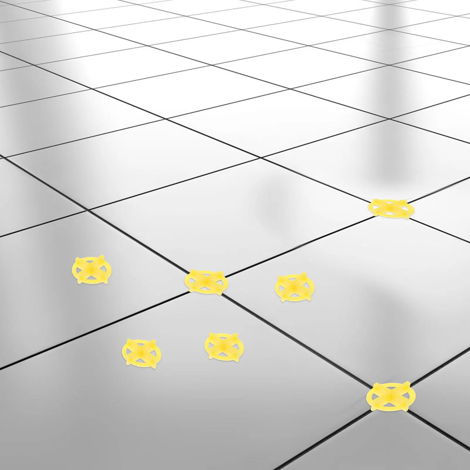 

100Pcs Tile Cross Spacers Professional PP Ceramic Tile Positioning Spacers Flooring Leveling Tool Durable Lightweight