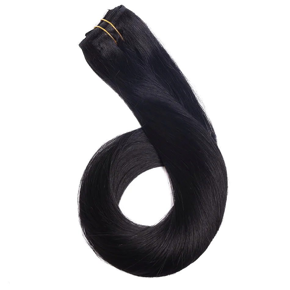 Grampo em extensões de cabelo cabelo humano 70g remy grampo de cabelo reto ins extensões de cabelo 100% não processado cabeça cheia cabelo brasileiro