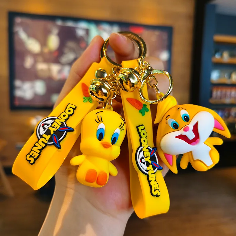 Cartoon anime Bunny Bunny keychain cartoon doll pendant car keychain bag pendant wholesale