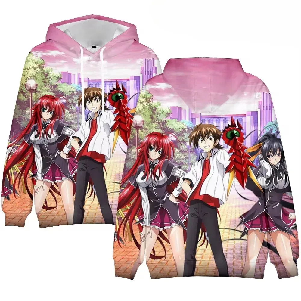 

Hot High School DxD Rias Gremory Merch Hoodies Pullovers Women Men Fashion Casual HipHop Sweatshirts Long Sleeve Sweatshirts