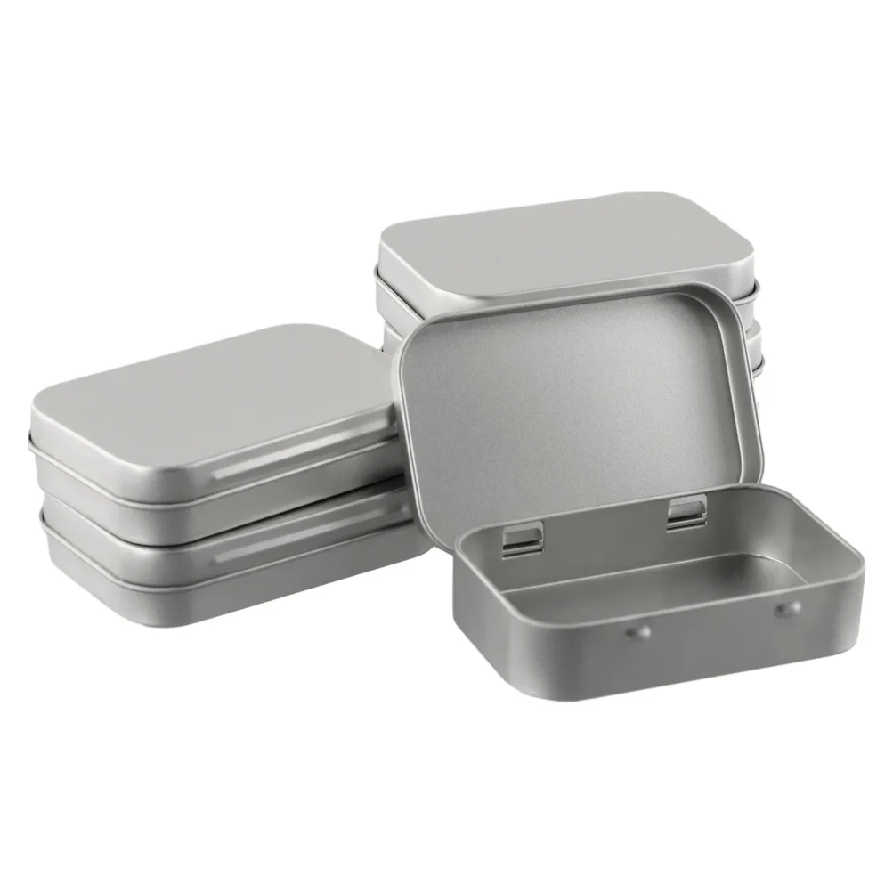1pc Mini Metal Box Tin-Plated Slide Cover Storage Box Wedding Jewelry Pill Cases Portable Boxes Container Cosmetic Organizer