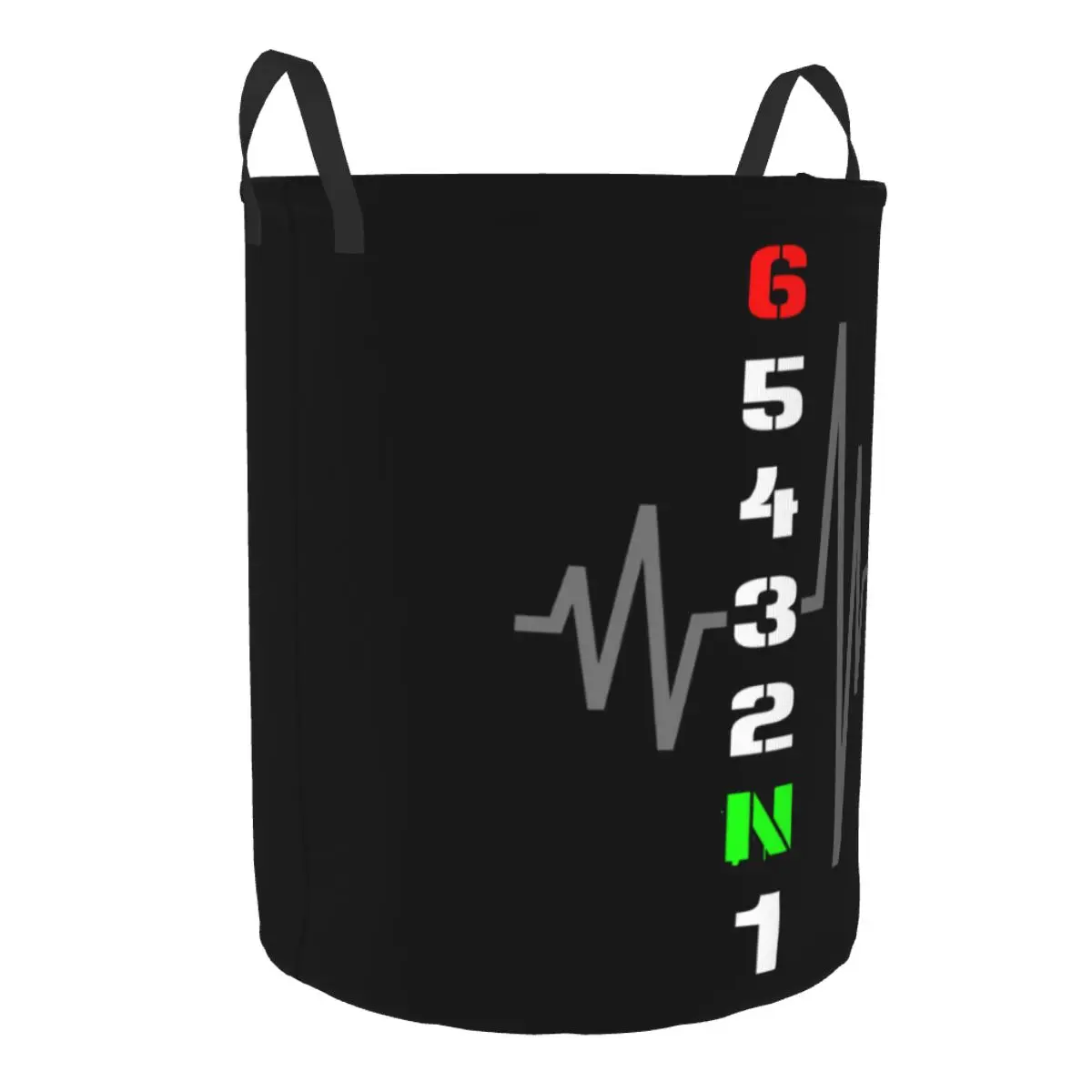 Custom Motocross Motor Sport Motorcycle Gear 1N23456 Laundry Basket  Baby Hamper for Nursery Toys Organizer Storage Bins