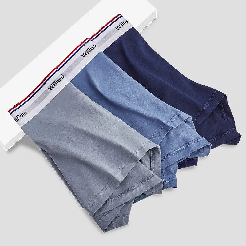 Men's underwear Men Modal flat corner antibacterial middle waist ice silk four corners boys sport plus size men's shorts