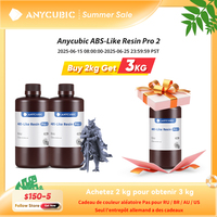 ANYCUBIC ABS-Like Pro 2 3D Printer Resin High Strength and Toughness 405nm UV Quick Curing Resin For LCD SLA 3D Printer