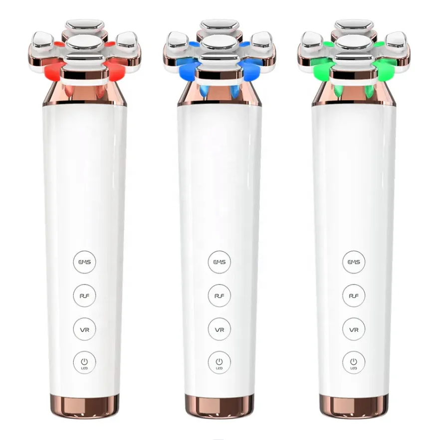 Home Use Led Light Therapy Face Care EMS R-F Facial Skin Tightening  Neck Lifting Beauty Device Face Massager