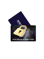 RFID Blocking Card NFC Contactless Cards Protection Men or Women Credit Card Holder Identity Theft Prevention Block Key Tag