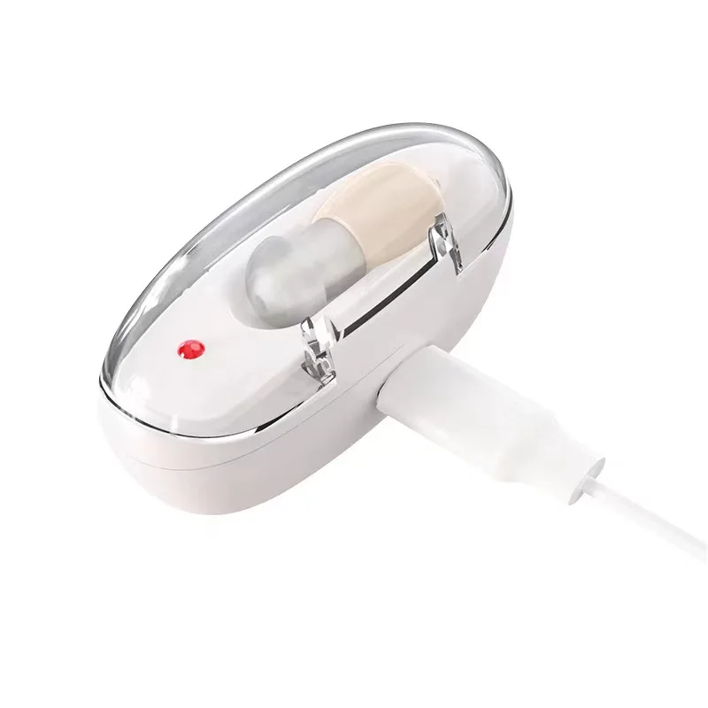 Magnetic Rechargeable Single Hearing Aid Invisible Noise Canceling Earphones Assisted Listen Sound Amplifier Earbuds For Elderly