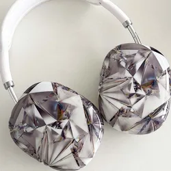 Cool Diamond conque shiny imd earphone case couple headset cover headphone capa for apple airpods max airpodmax funda