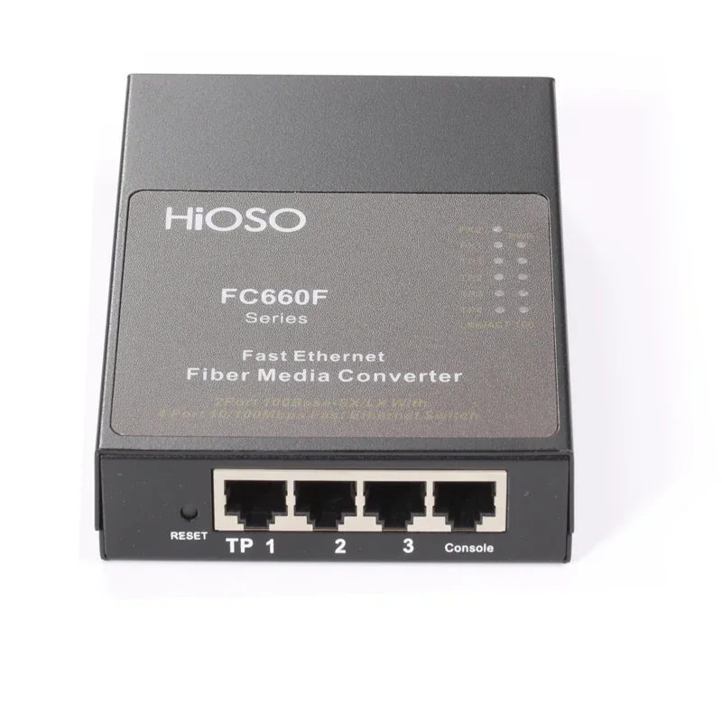 

Common fiber converter OEM FC660F 2 100M SC +4 100M RJ45 Node Media Converter
