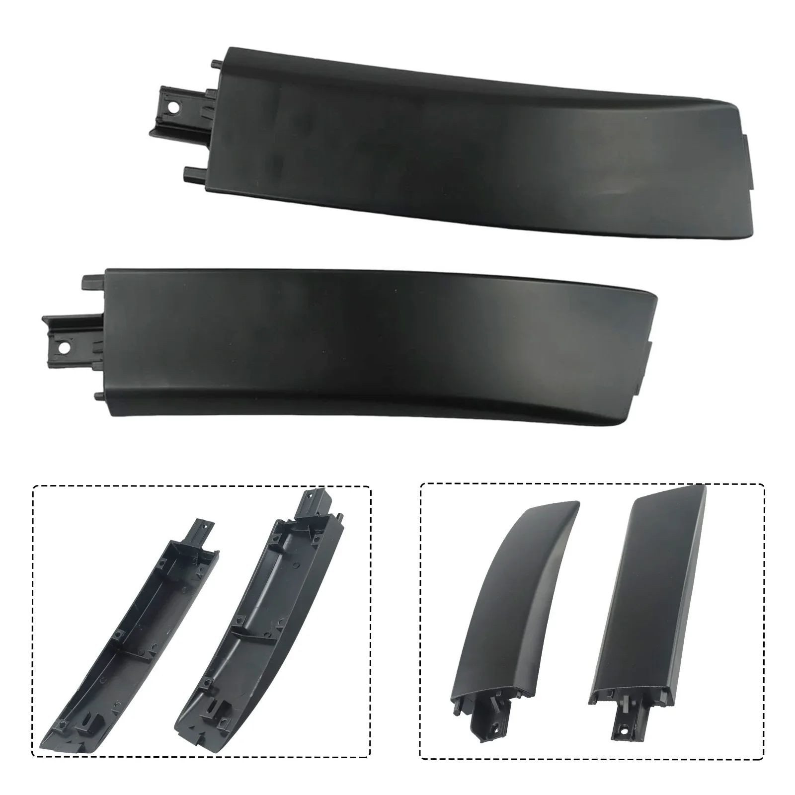 

Luggage Rack Cover Rack Rail End Cap Black L&R Side Plastic 2pcs 2x 78215-65J10-5PK 78225-65J10-5PK Replacement