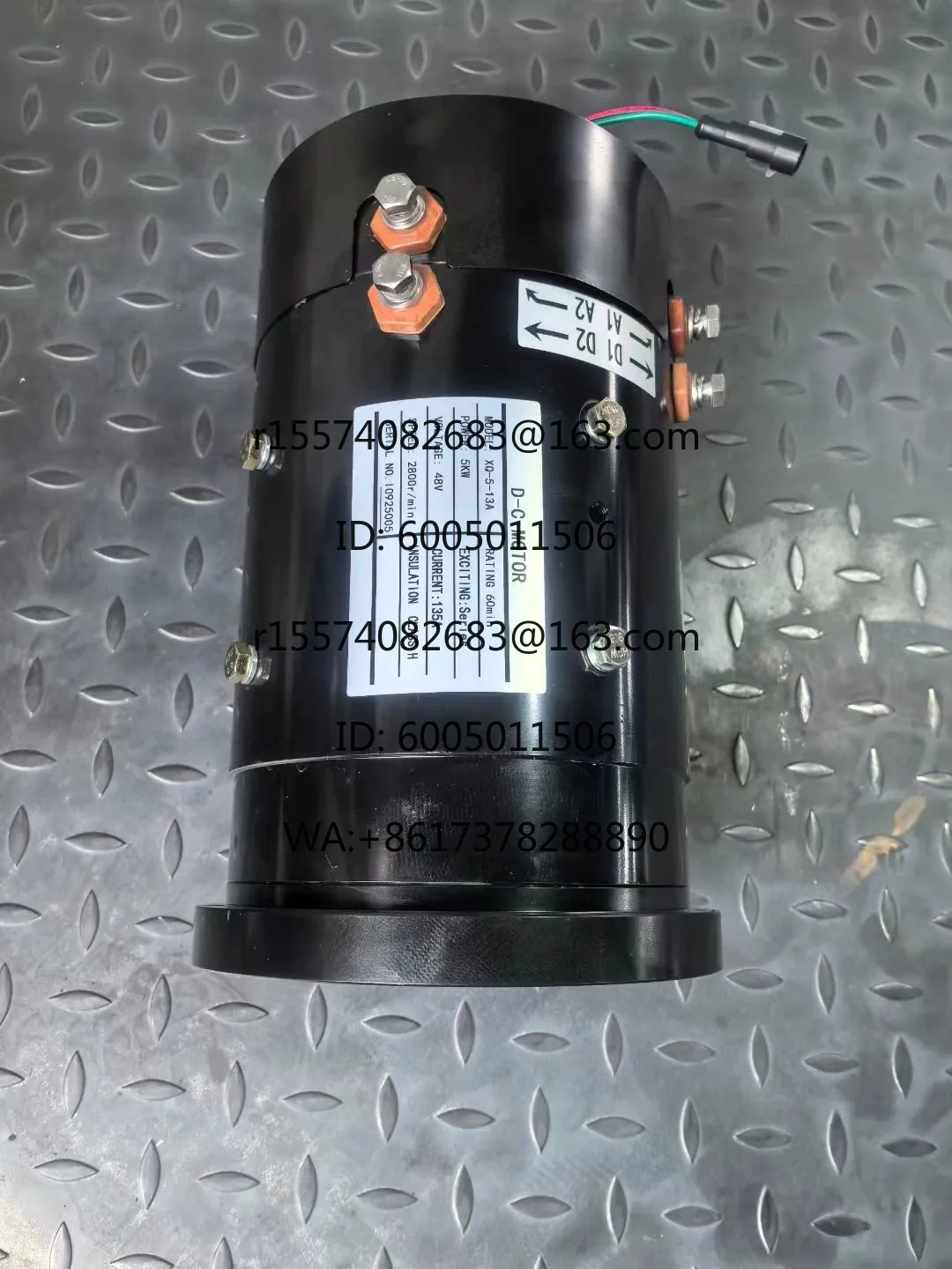 XQ-5-13A Yigao sightseeing car motor, 48V, 5kw, large round 24 teeth, new plus round cover