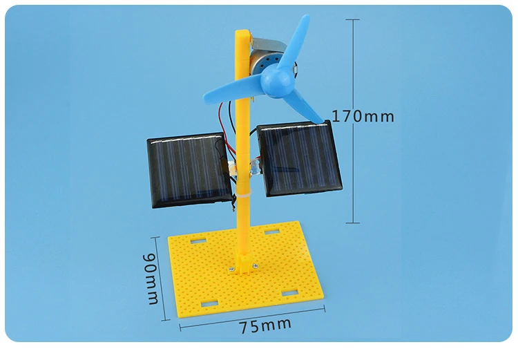 DIY modelo de ventilador eléctrico Solar Kit de ensamblaje y modelo educativo juguete ciencia física juguetes para niños regalo