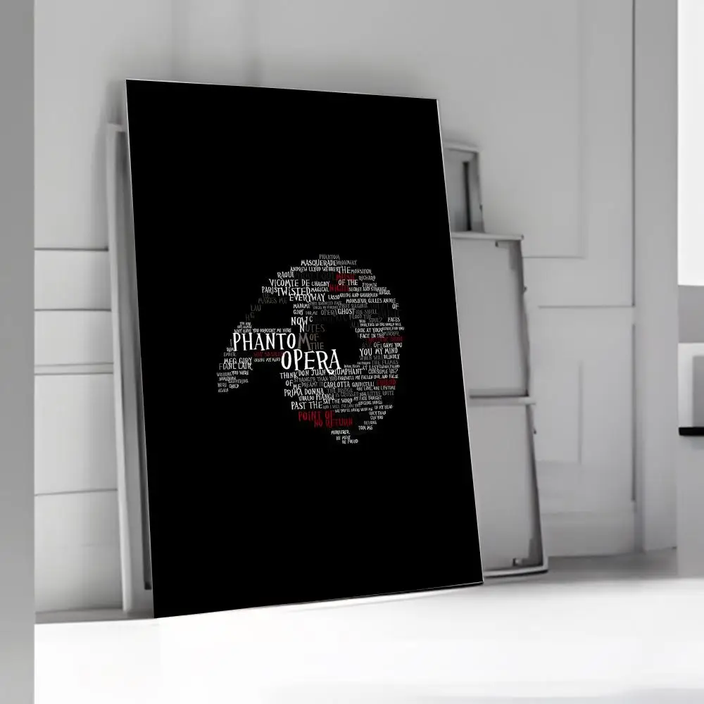 1 قطعة T-The فانتوم أو أوبيرا ملصق ملصق فني عالي الوضوح ملصق ذاتي اللصق مقاوم للماء ديكور المنزل
